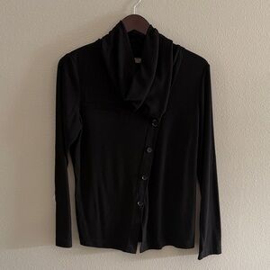 Black Button-Up Cardigan